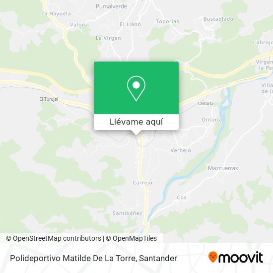 Mapa Polideportivo Matilde De La Torre