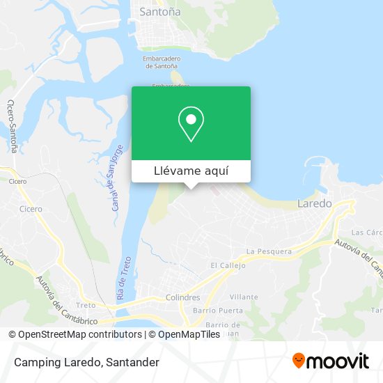 Mapa Camping Laredo