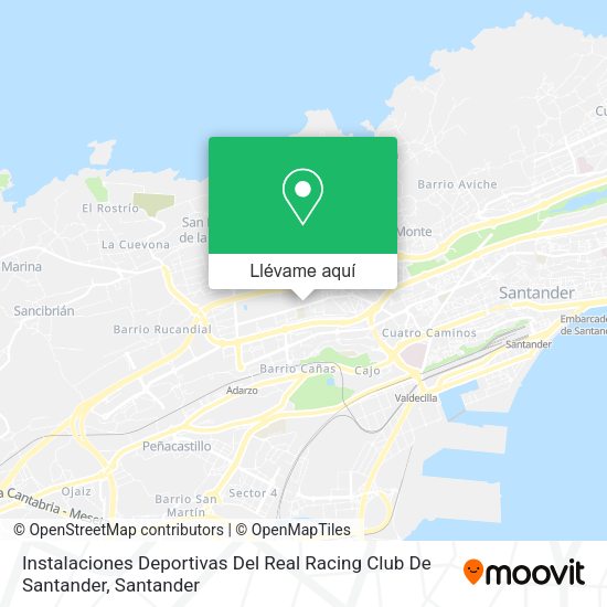 Mapa Instalaciones Deportivas Del Real Racing Club De Santander