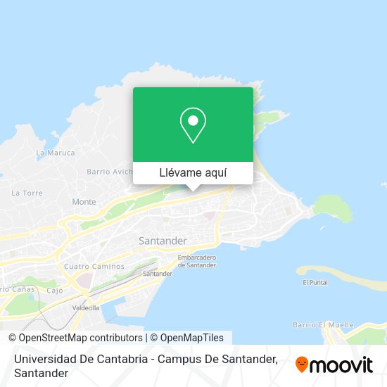 Mapa Universidad De Cantabria - Campus De Santander