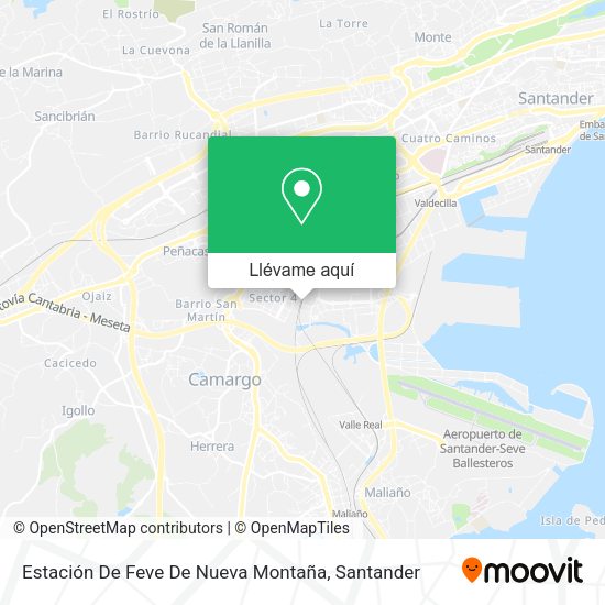 Mapa Estación De Feve De Nueva Montaña
