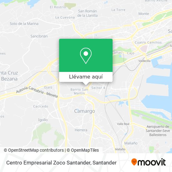Mapa Centro Empresarial Zoco Santander