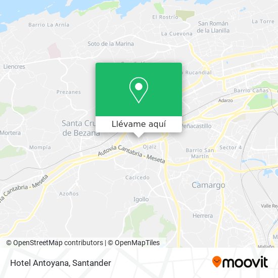 Mapa Hotel Antoyana