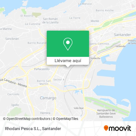 Mapa Rhodani Pesca S.L.