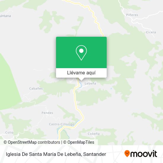 Mapa Iglesia De Santa María De Lebeña