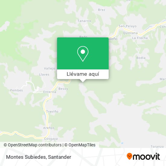 Mapa Montes Subiedes