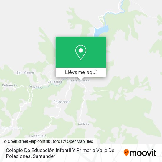 Mapa Colegio De Educación Infantil Y Primaria Valle De Polaciones