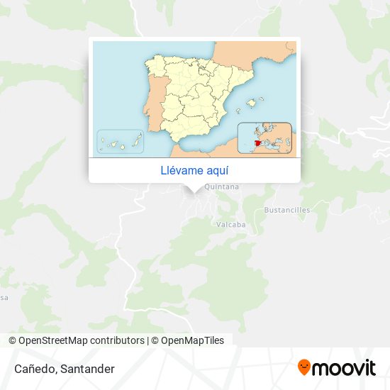 Mapa Cañedo
