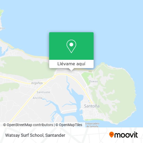 Mapa Watsay Surf School