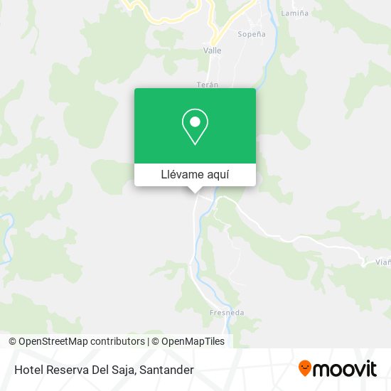 Mapa Hotel Reserva Del Saja
