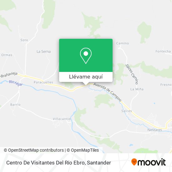 Mapa Centro De Visitantes Del Río Ebro