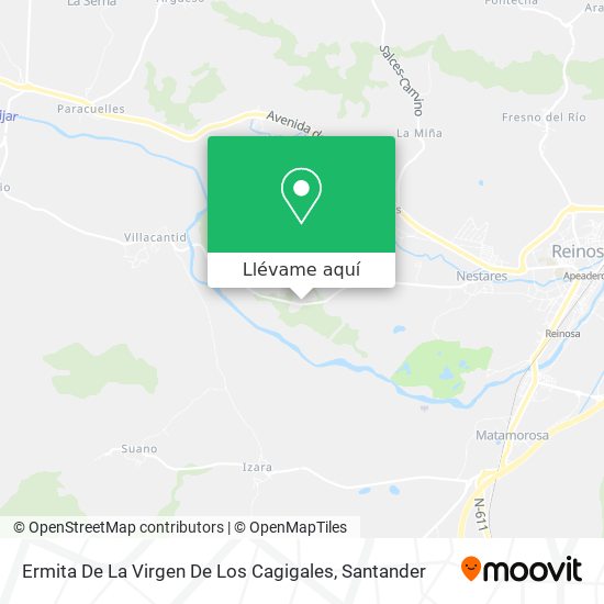 Mapa Ermita De La Virgen De Los Cagigales