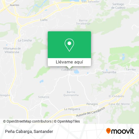Mapa Peña Cabarga