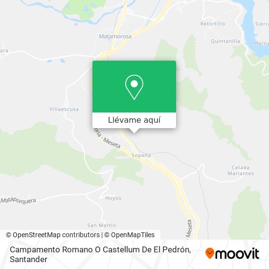 Mapa Campamento Romano O Castellum De El Pedrón