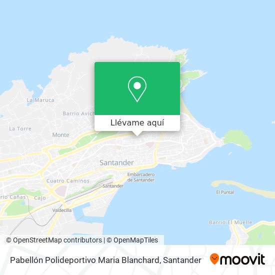 Mapa Pabellón Polideportivo Maria Blanchard