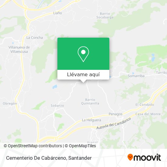Mapa Cementerio De Cabárceno