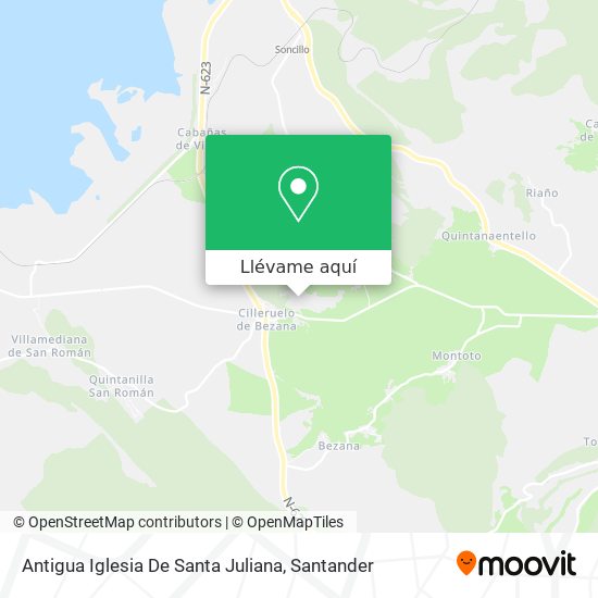 Mapa Antigua Iglesia De Santa Juliana