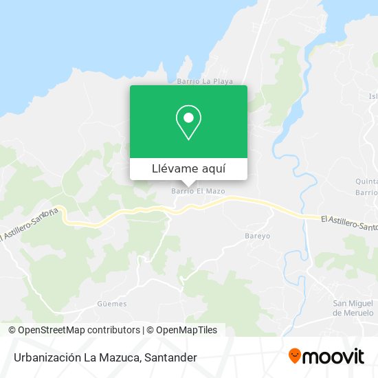 Mapa Urbanización La Mazuca