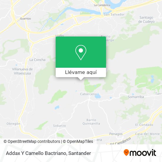 Mapa Addax Y Camello Bactriano