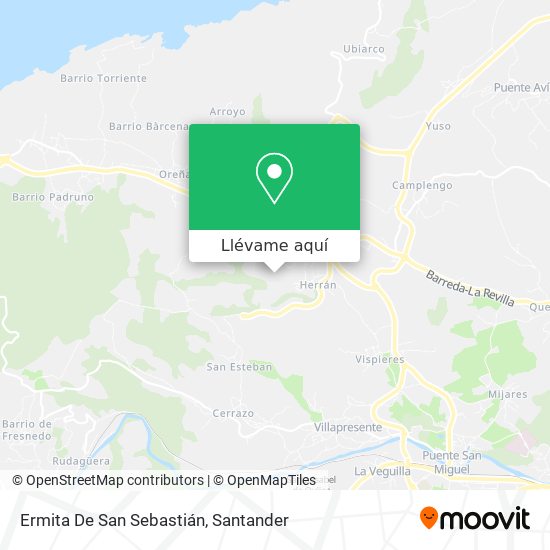 Mapa Ermita De San Sebastián