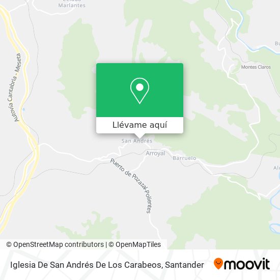 Mapa Iglesia De San Andrés De Los Carabeos