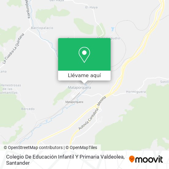Mapa Colegio De Educación Infantil Y Primaria Valdeolea