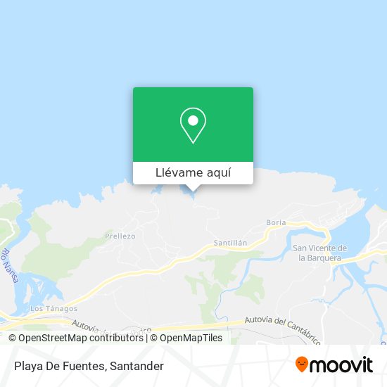 Mapa Playa De Fuentes