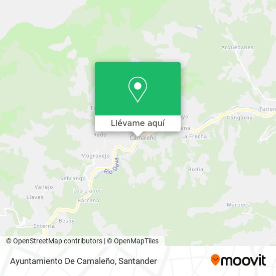 Mapa Ayuntamiento De Camaleño