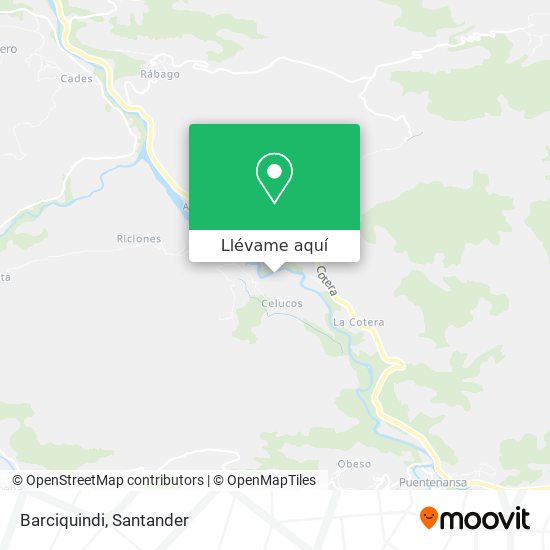 Mapa Barciquindi
