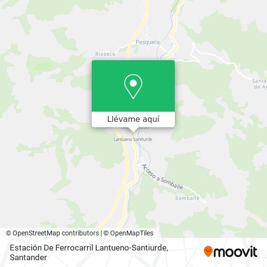 Mapa Estación De Ferrocarril Lantueno-Santiurde
