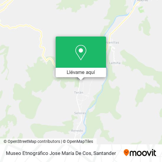 Mapa Museo Etnográfico Jose María De Cos