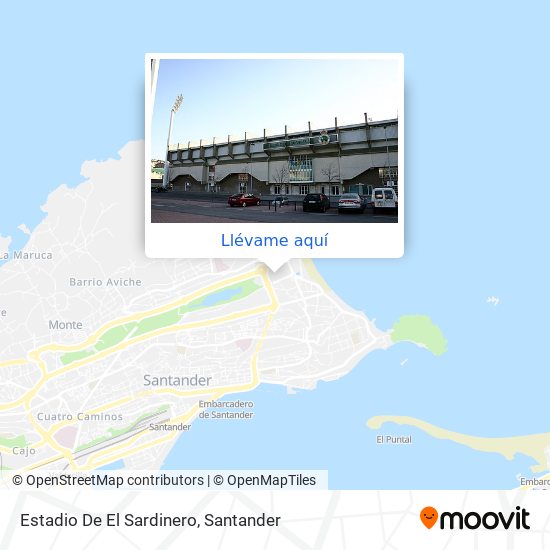 Mapa Estadio De El Sardinero