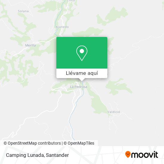 Mapa Camping Lunada