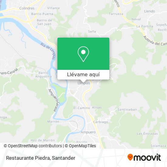 Mapa Restaurante Piedra