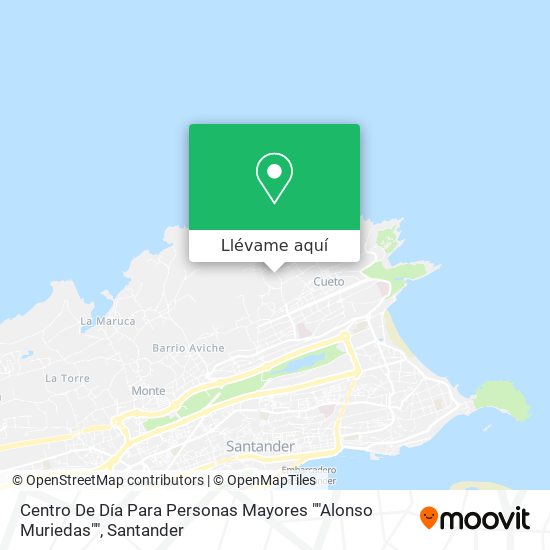 Mapa Centro De Día Para Personas Mayores ""Alonso Muriedas""