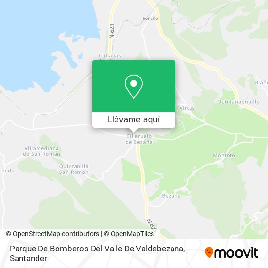 Mapa Parque De Bomberos Del Valle De Valdebezana