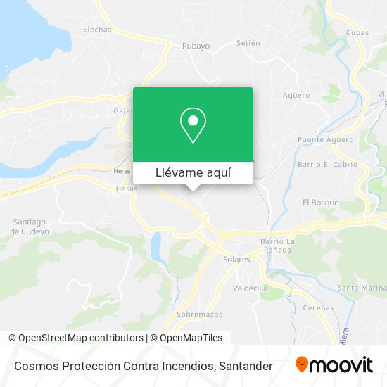 Mapa Cosmos Protección Contra Incendios