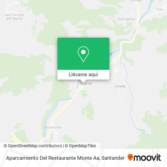 Mapa Aparcamiento Del Restaurante Monte Aa