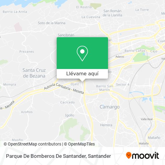 Mapa Parque De Bomberos De Santander