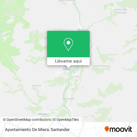 Mapa Ayuntamiento De Miera