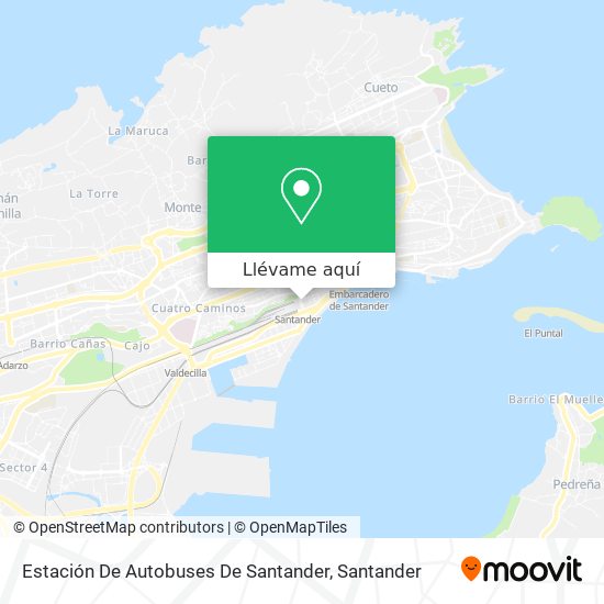 Mapa Estación De Autobuses De Santander
