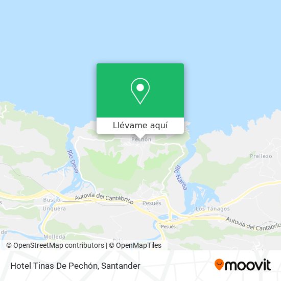 Mapa Hotel Tinas De Pechón