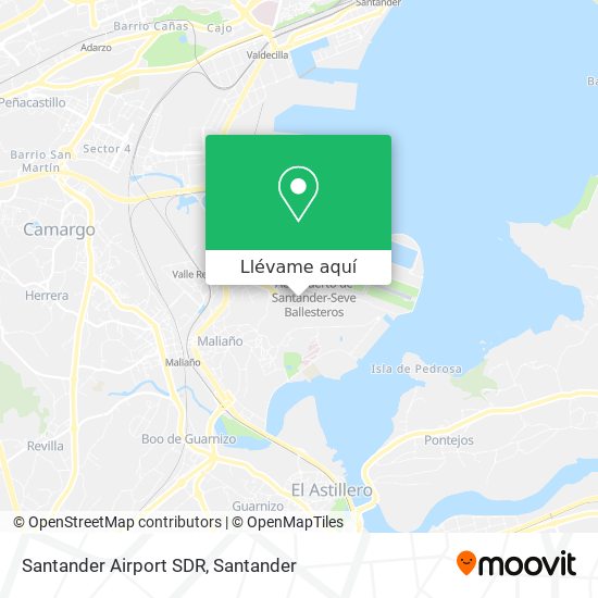 Mapa Santander Airport SDR