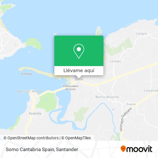 Mapa Somo Cantabria Spain