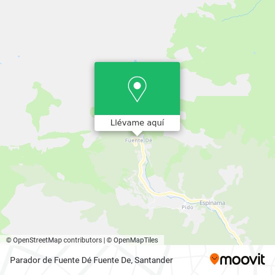 Mapa Parador de Fuente Dé Fuente De