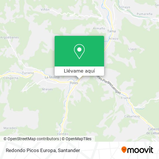 Mapa Redondo Picos Europa
