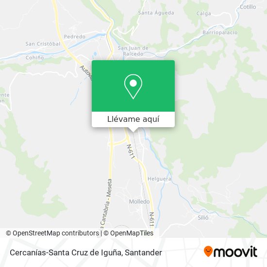 Mapa Cercanías-Santa Cruz de Iguña