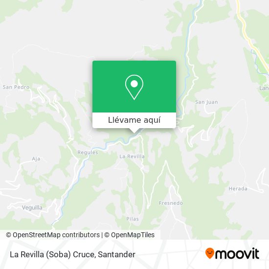 Mapa La Revilla (Soba) Cruce