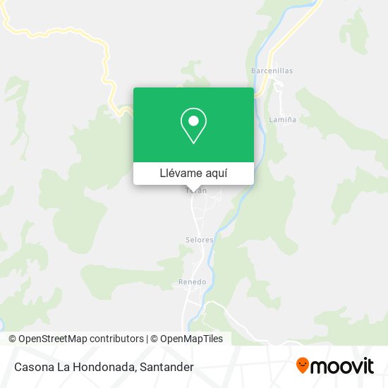 Mapa Casona La Hondonada
