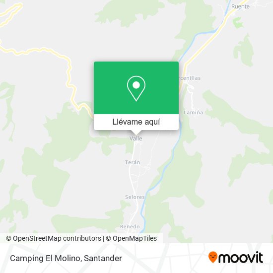Mapa Camping El Molino